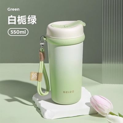 1 Color Graphics Printing Straw Insulated Cup High Aesthetic Value Portable Coffee Cup