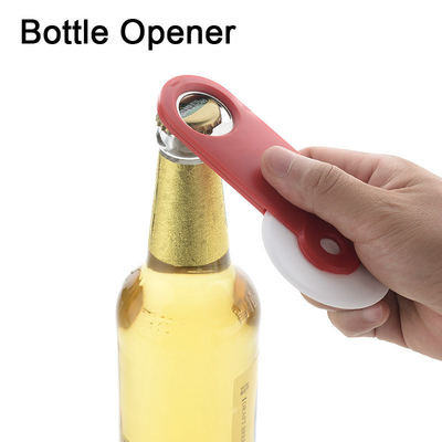 Exhibition Usage Scenarios 2024 Stainless Steel Bottle Opener Pizza Knife Roller