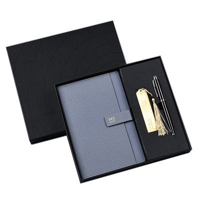 A5 Notebook Bookmark Signature Pen Set Custom Logo Business Gift Box for Sports and Games