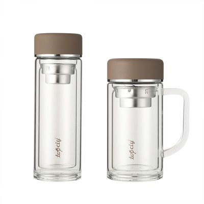 Customized Logo Printing Practical Glass Cup for Office Conference and Activities