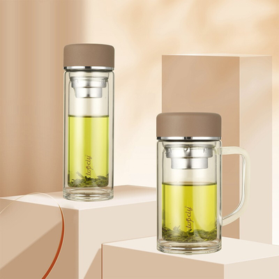 Customized Logo Printing Practical Glass Cup for Office Conference and Activities