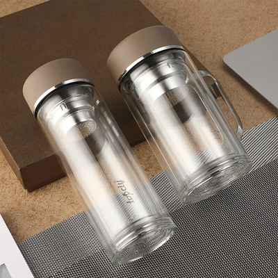 Customized Logo Printing Practical Glass Cup for Office Conference and Activities