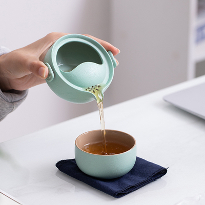 Fulu Ruyi KuaiKe Cup Set Coarse Ceramic Tea Cups for Hotel and Resort Usage Scenarios