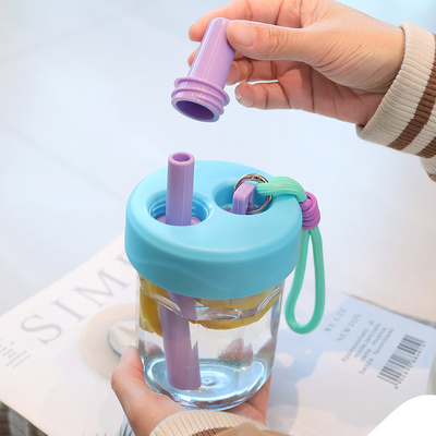 Alumni Relations / Class Reunions Korean Version Cute Straw Cup with Anti-Drop Feature