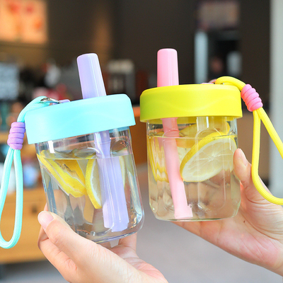 Alumni Relations / Class Reunions Korean Version Cute Straw Cup with Anti-Drop Feature