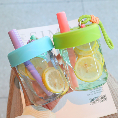 Alumni Relations / Class Reunions Korean Version Cute Straw Cup with Anti-Drop Feature