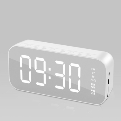 1 Color Printing Bluetooth Speaker Alarm Clock with Radio Broadcast and Card Insertion