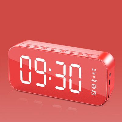 1 Color Printing Bluetooth Speaker Alarm Clock with Radio Broadcast and Card Insertion