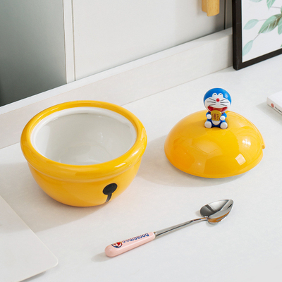 High Temperature Resistant Ceramic Noodle Bowl with Silk Screen Printing Techniques