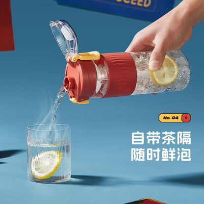 High Temperature Resistant Water Bottle Fitness Tritan Sports Cup for Activities