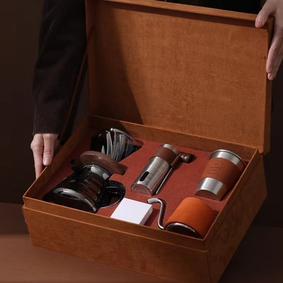 Office Products Velvet Business World Coffee Pot Gift Box Set for Agriculture Industry