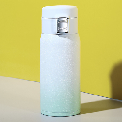 Customer's Logo Portable Insulated Cup Fashionable Gradient Buckle Cup for Novelty Gifts