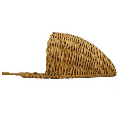 Silk Screen Printing Handmade Rattan Woven Apple Storage Basket for Home Organization