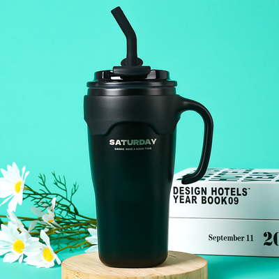Large Capacity Portable Dual Drink Coffee Cup Activity Gift with High Aesthetic Value