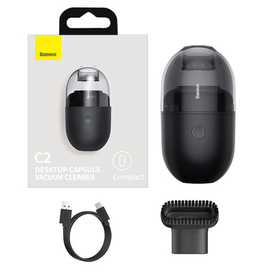 Creative Office Gift UV Printing Desktop Capsule Vacuum Cleaner with Customer's Logo