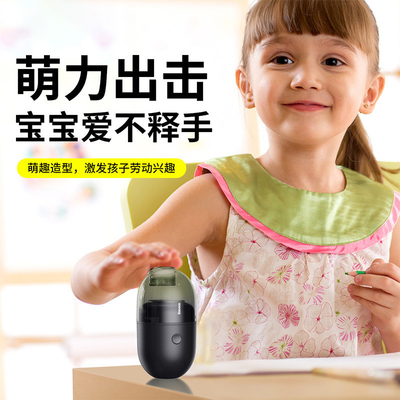 Creative Office Gift UV Printing Desktop Capsule Vacuum Cleaner with Customer's Logo