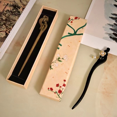 April Fool's Day Occasion Classic Vintage Red Sandalwood Hairpin for Office Products