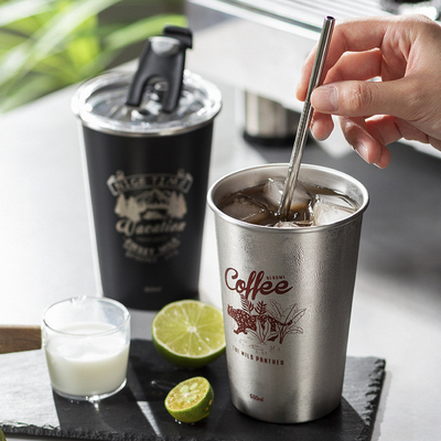 Custom Logo Stainless Steel Portable Cup for Outdoor Activities and Alumni Relations