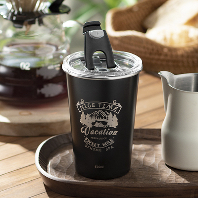 Custom Logo Stainless Steel Portable Cup for Outdoor Activities and Alumni Relations