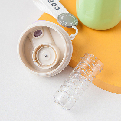 Light Luxury Gradient Color Temperature Display Insulated 316 Coffee Cup for Office