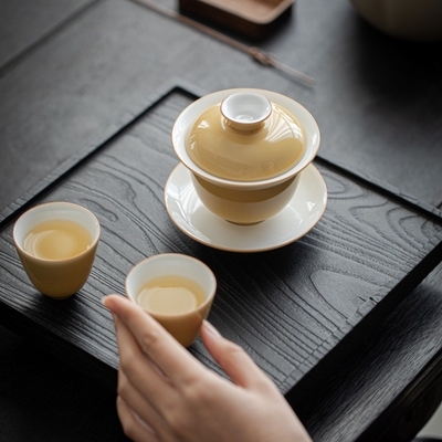 Customized Handmade Kung Fu Tea Cups and Bowls Perfect for Agriculture Enthusiasts