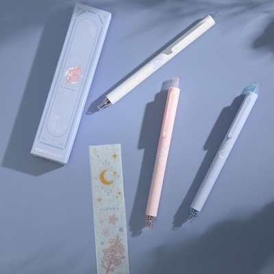 High Appearance Agriculture Roadside Night Sakura Neutral Pen 3 Pack for Office Gift