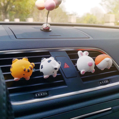 Eye-Catching Car Decoration Corgi Fart Air Outlet Aromatherapy for &quot;Thank You&quot; Gifts