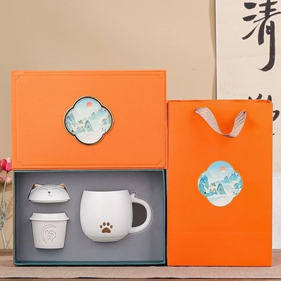 Boost Team Morale with Our Easter Gift Set Ceramic Office Mug and Atmospheric Souvenir
