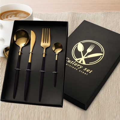 High Aesthetic Value Rust Steel Tableware Set of 4 Pieces Color Printing Novelty Gifts