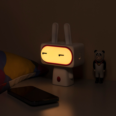 Bobi Rabbit Sleeping Night Light Personalized Cartoon Desktop Light for April Fool's Day