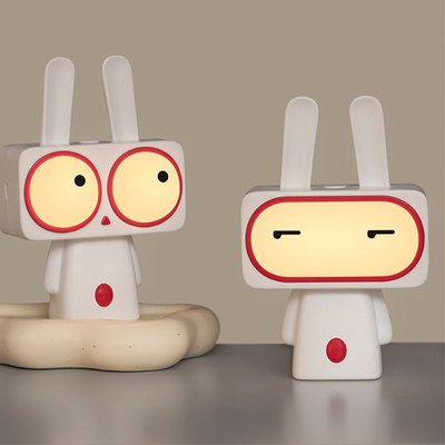 Bobi Rabbit Sleeping Night Light Personalized Cartoon Desktop Light for April Fool's Day