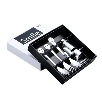 Silk Screen Printing Graphics Stainless Steel Tableware Set for April Fool's Day Fun