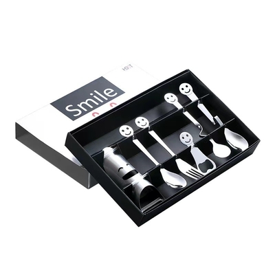 Silk Screen Printing Graphics Stainless Steel Tableware Set for April Fool's Day Fun