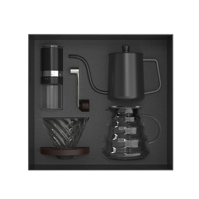 Coffee Utensils Set of Four for Agriculture Hand Brewed Pot Grinder Funnel Sharing Cup