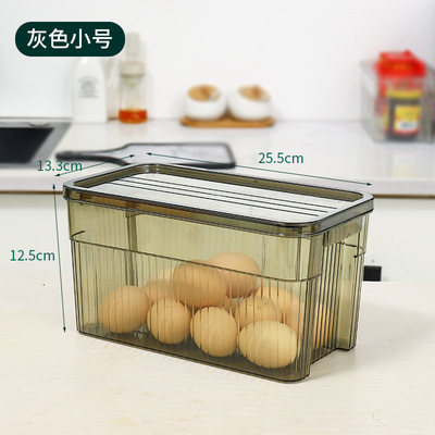 Stackable Storage for Vegetables and Fruits in Light Luxury Transparent Refrigerator