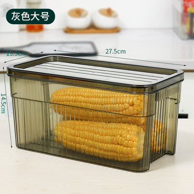 Stackable Storage for Vegetables and Fruits in Light Luxury Transparent Refrigerator