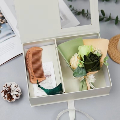 Travel Agency's Must-Have Silk Screen Printed Sandalwood Comb Set for Female Teachers