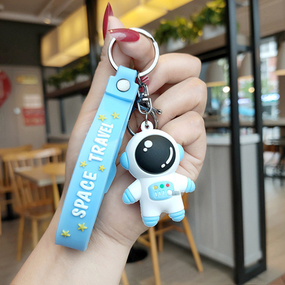 UV Printing Creative Cartoon Astronaut Keychain Three-dimensional Doll Novelty Gift