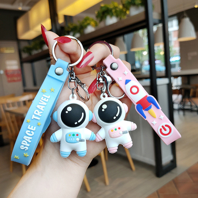 UV Printing Creative Cartoon Astronaut Keychain Three-dimensional Doll Novelty Gift