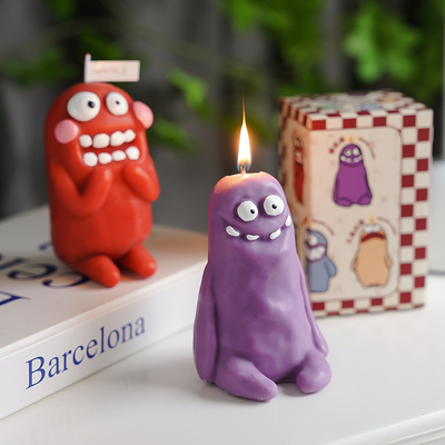 Hotel and Resort Target End User Clay Man Monster Candle for Funny Year Fragrance Gift