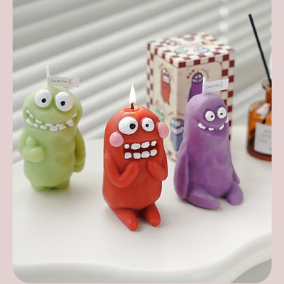 Hotel and Resort Target End User Clay Man Monster Candle for Funny Year Fragrance Gift