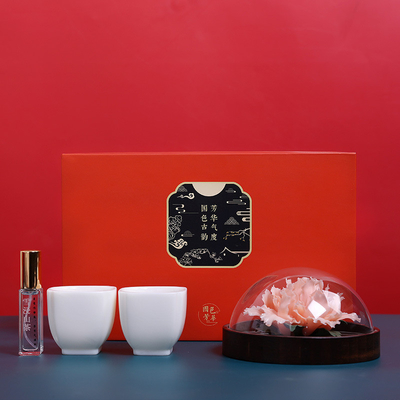 Logo Handmade Peony Ceramic Fragrance Set The Perfect Gift for End Office Products