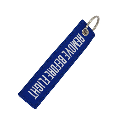 Event Advertising 2024 Double-Sided Lock Edge Embroidered Keychain for Self Defense