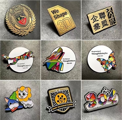 Custom Cartoon Animation Metal Lapel Pin Badge with Soft and Hard Enamel Collection