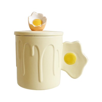 High Appearance Ceramic Cup Office Products Silk Screen Printing Employee's Birthday Gift