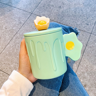 High Appearance Ceramic Cup Office Products Silk Screen Printing Employee's Birthday Gift