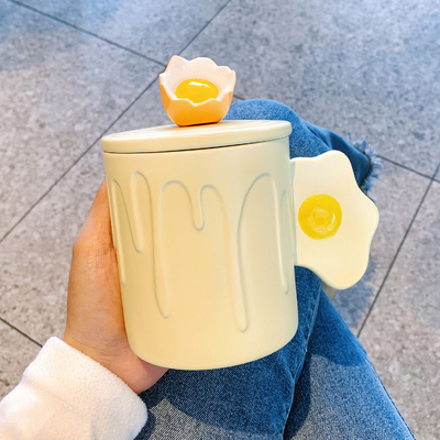 High Appearance Ceramic Cup Office Products Silk Screen Printing Employee's Birthday Gift