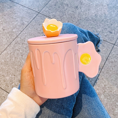 High Appearance Ceramic Cup Office Products Silk Screen Printing Employee's Birthday Gift