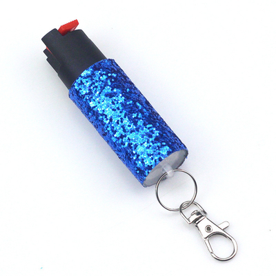Pressing Self-Defense Keychain with Fashionable Sequin Bag Pendant and Coin Holde