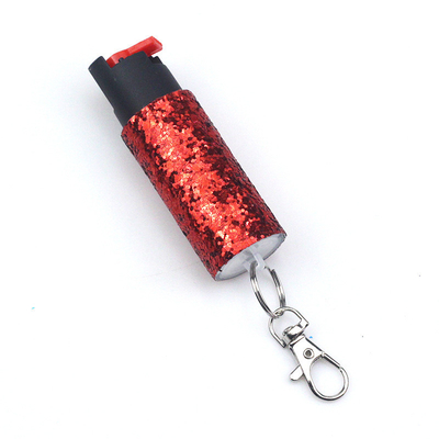 Pressing Self-Defense Keychain with Fashionable Sequin Bag Pendant and Coin Holde